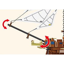 Load image into Gallery viewer, 637PCS MOC Sailboat Vessel Siguna Schooner Model Toy Building Block Brick Gift Kids DIY Set New Compatible Lego