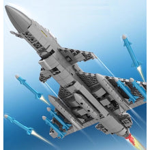 Load image into Gallery viewer, 757PCS MOC Military J10B Vigorous Dragon Air Fighter Airplane Aircraft Figure Model Toy Building Block Brick Gift Kids DIY Set New
