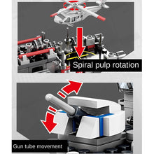 Load image into Gallery viewer, 318PCS MOC Military Wochi Class Type 081 Mine Countermeasures Ship Figure Model Toy Building Block Brick Gift Kids DIT Set New Compatible Lego