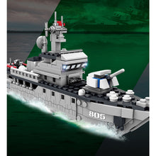 Load image into Gallery viewer, 318PCS MOC Military Wochi Class Type 081 Mine Countermeasures Ship Figure Model Toy Building Block Brick Gift Kids DIT Set New Compatible Lego