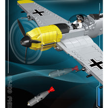 Load image into Gallery viewer, 471PCS MOC Military BF-109 Me-109 Air Fighter Airplane Figure Model Toy Building Block Brick Gift Kids DIY Set New 1:48