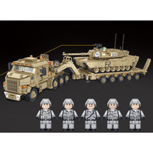 Load image into Gallery viewer, 3482PCS MOC Military M1070 Heavy Equipment Transporter Truck M1A2 Abrams Main Tank Figure Model Toy Building Block Brick Gift Kids DIY Set New Compatible Lego