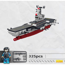 Load image into Gallery viewer, 325PCS MOC Military Type 003 Aircraft Carrier Fujian Class Figure Model Toy Building Block Brick Gift Kids DIY Set New Compatible Lego