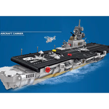 Load image into Gallery viewer, 816PCS MOC Military Essex Class Aircraft Carrier Figure Model Toy Building Block Brick Gift Kids DIY Set New