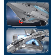 Load image into Gallery viewer, 1196PCS MOC Military Star Space Plane Aircraft Model Toy Building Block Brick Gift Kids DIY Set New Display Stand Compatible Lego