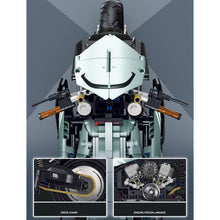 Load image into Gallery viewer, 2176PCS MOC Technic Speed Static Large Aston Martin Heavy Motorcycle Motor Bike Model Toy Building Block Brick Gift Kids DIY Set New 1:5 Compatible Lego