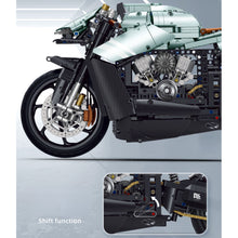 Load image into Gallery viewer, 2176PCS MOC Technic Speed Static Large Aston Martin Heavy Motorcycle Motor Bike Model Toy Building Block Brick Gift Kids DIY Set New 1:5 Compatible Lego