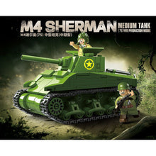 Load image into Gallery viewer, 480PCS MOC Military M4 Sherman Medium Tank Figure Model Toy Building Block Brick Gift Kids DIY Set New Compatible Lego