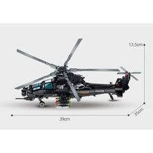 Load image into Gallery viewer, 732PCS MOC Military CAIC Z-10 Fiery Thunderbolt Helicopter Figure Model Toy Building Block Brick Gift Kids DIY Set New Compatible Lego