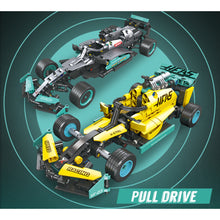 Load image into Gallery viewer, MOC Technic Speed Pull Back F1 Formula One Racing Sports Car Model Toy Building Block Brick Gift Kids DIY Set Compatible Lego