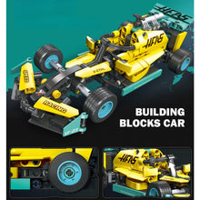 Load image into Gallery viewer, MOC Technic Speed Pull Back F1 Formula One Racing Sports Car Model Toy Building Block Brick Gift Kids DIY Set Compatible Lego
