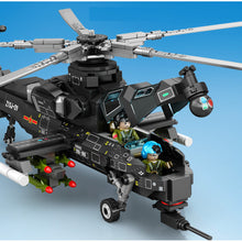 Load image into Gallery viewer, 732PCS MOC Military CAIC Z-10 Fiery Thunderbolt Helicopter Figure Model Toy Building Block Brick Gift Kids DIY Set New Compatible Lego