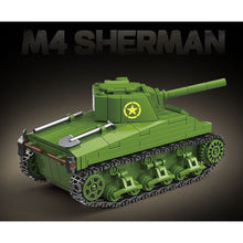 Load image into Gallery viewer, 480PCS MOC Military M4 Sherman Medium Tank Figure Model Toy Building Block Brick Gift Kids DIY Set New Compatible Lego