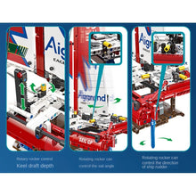 Load image into Gallery viewer, 733PCS MOC F50 Hydrofoil Catamaran Sailboat Model Toy Building Block Brick Gift Kids DIY Set New Compatible Lego