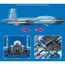 Load image into Gallery viewer, 707PCS MOC Military Sukhoi Su-35 Super Flanker Air Fighter Aircraft Model Toy Building Block Brick Gift Kids DIY Set New Compatible Lego