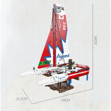 Load image into Gallery viewer, 733PCS MOC F50 Hydrofoil Catamaran Sailboat Model Toy Building Block Brick Gift Kids DIY Set New Compatible Lego