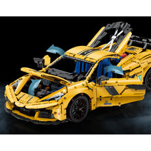 Load image into Gallery viewer, 3788PCS MOC Large Technic Speed Static Yellow Corvette C8 Super Racing Sports Car Model Toy Building Block Brick Gift Kids DIY Set New 1:8 Compatible Lego