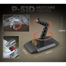 Load image into Gallery viewer, 580PCS MOC Military P-51D Mustang Air Fighter Aircraft Figure Model Toy Building Block Brick Gift Kids DIY Set New