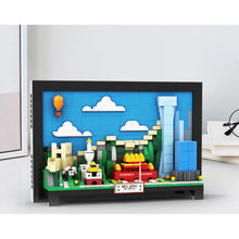 Load image into Gallery viewer, 579PCS MOC City Beijing China Picture Wall Frame Decorate Model Toy Building Block Brick Gift Kids DIY Set New Display Compatible Lego