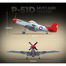 Load image into Gallery viewer, 580PCS MOC Military P-51D Mustang Air Fighter Aircraft Figure Model Toy Building Block Brick Gift Kids DIY Set New