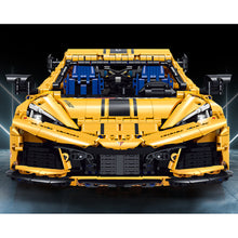 Load image into Gallery viewer, 3788PCS MOC Large Technic Speed Static Yellow Corvette C8 Super Racing Sports Car Model Toy Building Block Brick Gift Kids DIY Set New 1:8 Compatible Lego
