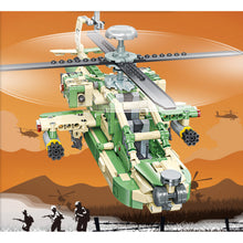 Load image into Gallery viewer, 610PCS MOC Military AH-64 Apache Helicopter Gunships Model Toy Building Block Brick Gift Kids DIY Set New Compatible Lego