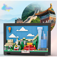 Load image into Gallery viewer, 579PCS MOC City Beijing China Picture Wall Frame Decorate Model Toy Building Block Brick Gift Kids DIY Set New Display Compatible Lego