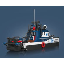 Load image into Gallery viewer, 413PCS MOC City Police Boat Ship Model Toy Building Block Brick Gift Kids DIY Set New