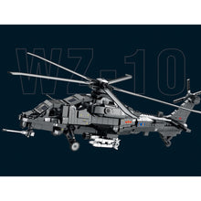 Load image into Gallery viewer, 1366PCS MOC Military CAIC Z-10 Fiery Thunderbolt Gunships Helicopter Model Toy Building Block Brick Gift Kids DIY Set New Compatible Lego