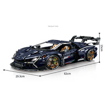 Load image into Gallery viewer, 4106PCS MOC Technic Speed Static Starry Blue Aventador SVJ Super Racing Sports Car Model Toy Building Block Brick Gift Kids DIY Set New 1:8 Compatible Lego