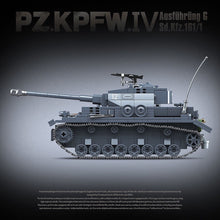 Load image into Gallery viewer, 985PCS Military PZ.KPFW.IV Sd.Kfz.161 G Panzer IV Tank Figure Model Toy Building Block Brick Gift Kids DIY Set New Compatible Lego