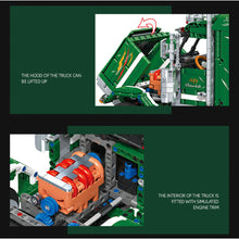 Load image into Gallery viewer, 2105PCS MOC Technic Speed Static Green Peterbilt 389 Truck Head Tractor King of the Road Model Toy Building Block Brick Gift Kids DIY Set New Compatible Lego