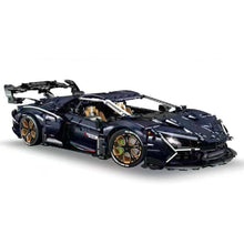 Load image into Gallery viewer, 4106PCS MOC Technic Speed Static Starry Blue Aventador SVJ Super Racing Sports Car Model Toy Building Block Brick Gift Kids DIY Set New 1:8 Compatible Lego