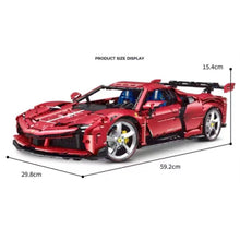 Load image into Gallery viewer, 3982PCS MOC Technic Speed Static Red SF90 Racing Sports Car Model Toy Building Block Brick Gift Kids DIY Set New 1:8 Compatible Lego