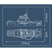 Load image into Gallery viewer, 413PCS MOC City Police Boat Ship Model Toy Building Block Brick Gift Kids DIY Set New