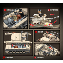 Load image into Gallery viewer, 658PCS Military PZ.BEOB.WG.II Sd.Kfz.121 Panzer Tank Figure Model Toy Building Block Brick Gift Kids DIY Set New Compatible Lego