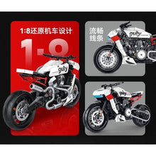 Load image into Gallery viewer, 545PCS MOC Technic Speed Pan American Motorcycle Motor Bike Model Toy Building Block Brick Gift Kids DIY Set New 1:8 Compatible Lego