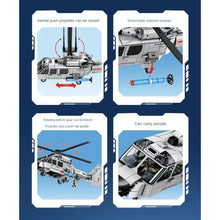 Load image into Gallery viewer, 449PCS MOC Military HAMC Z-9 Harbin Helicopter Figure Model Toy Building Block Brick Gift Kids DIY Set New Compatible Lego