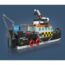 Load image into Gallery viewer, 364PCS MOC British Multi Funtional Rescue Boat Ship Model Toy Building Block Brick Gift Kids DIY Set New