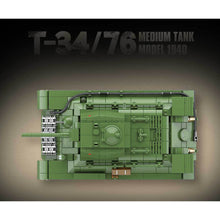 Load image into Gallery viewer, 1013PCS Military T34/76 1940 Medium Tank Figure Model Toy Building Block Brick Gift Kids DIY Set New Compatible Lego