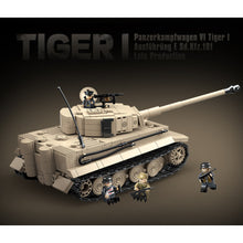 Load image into Gallery viewer, 1361PCS Military Tiger I Panzerkampfwagen SD.KFZ.181 Tank Figure Model Toy Building Block Brick Gift Kids DIY Set New Compatible Lego