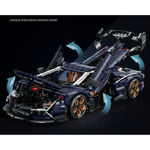 Load image into Gallery viewer, 4106PCS MOC Technic Speed Static Starry Blue Aventador SVJ Super Racing Sports Car Model Toy Building Block Brick Gift Kids DIY Set New 1:8 Compatible Lego