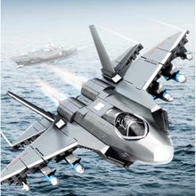 Load image into Gallery viewer, 621PCS MOC Military J-35 Stealth Air Fighter Airplane Figure Model Toy Building Block Brick Gift Kids DIY Set New Compatible Lego