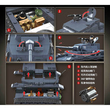 Load image into Gallery viewer, 985PCS Military PZ.KPFW.IV Sd.Kfz.161 G Panzer IV Tank Figure Model Toy Building Block Brick Gift Kids DIY Set New Compatible Lego