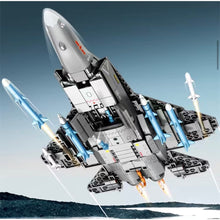 Load image into Gallery viewer, 621PCS MOC Military J-35 Stealth Air Fighter Airplane Figure Model Toy Building Block Brick Gift Kids DIY Set New Compatible Lego