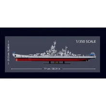 Load image into Gallery viewer, 1739PCS MOC Military Large USS Missouri Battleship BB-63 Model Toy Building Block Brick Gift Kids DIY Set New 1:350 Compatible Lego
