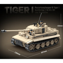 Load image into Gallery viewer, 1361PCS Military Tiger I Panzerkampfwagen SD.KFZ.181 Tank Figure Model Toy Building Block Brick Gift Kids DIY Set New Compatible Lego