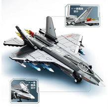 Load image into Gallery viewer, 621PCS MOC Military J-35 Stealth Air Fighter Airplane Figure Model Toy Building Block Brick Gift Kids DIY Set New Compatible Lego