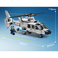 Load image into Gallery viewer, 449PCS MOC Military HAMC Z-9 Harbin Helicopter Figure Model Toy Building Block Brick Gift Kids DIY Set New Compatible Lego