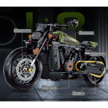 Load image into Gallery viewer, 634PCS MOC Technic Speed Sportsters Sports Motorcycle Motor Bike Model Toy Building Block Brick Gift Kids DIY Set New 1:8 Compatible Lego Collection
